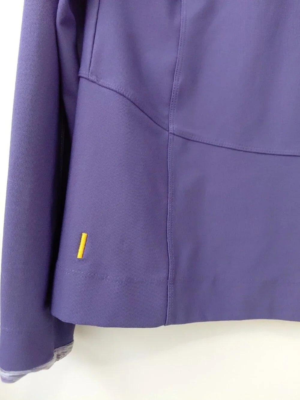 Lucy Tech Full Zip Athletic Track Jacket Vertical Zipper Pockets Large Purple